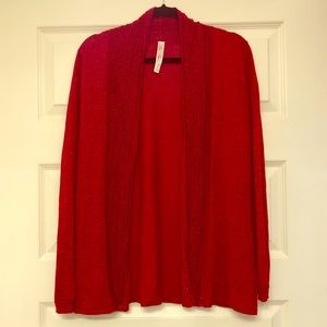 Sparkly red cardigan
